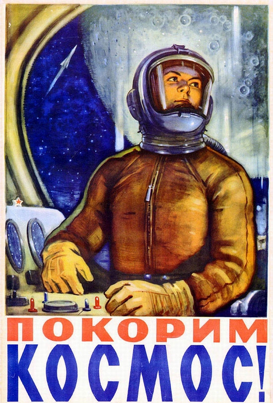 Le 12 Avril ..., début de deux programmes spatiaux importants Sovietpostersspace001-5