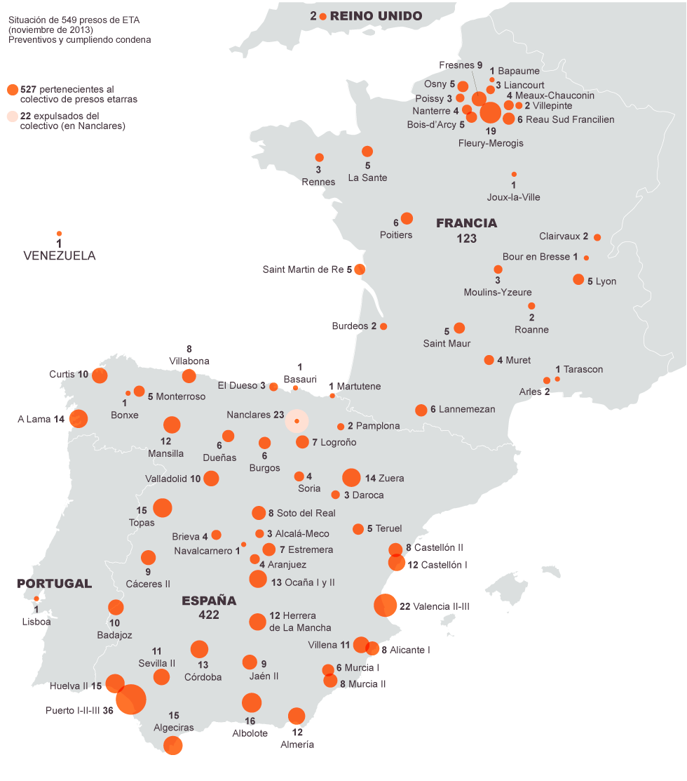 Euskal Herria: Una multitud exige "respeto a los derechos" de presos y exiliados. [vídeo] 1388264227_052677_1388264255_noticia_normal