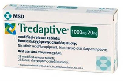 Merck retira el medicamento anticolesterol "Tredaptive" Tredaptive