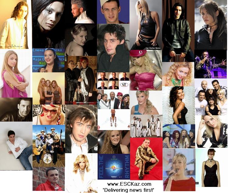 EUROVİSİON 2006 TEMSİLCİLERİ Collage