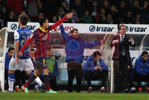 صور مباراة ريال سوسيداد - برشلونة 1-1 ( 12-02-2014 ) اياب نصف نهائي كأس ملك اسبانيا 1392247365770