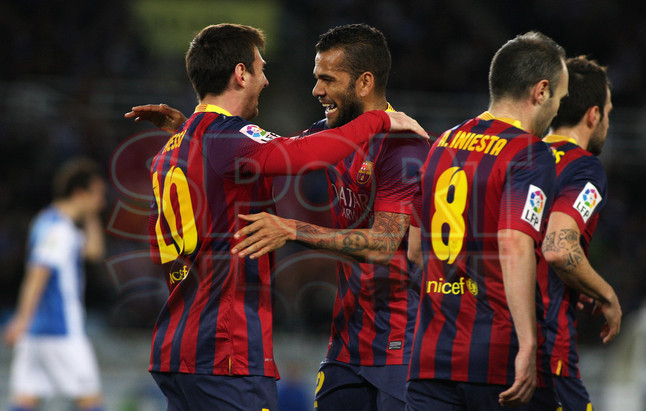 صور مباراة ريال سوسيداد - برشلونة 1-1 ( 12-02-2014 ) اياب نصف نهائي كأس ملك اسبانيا 1392247298363