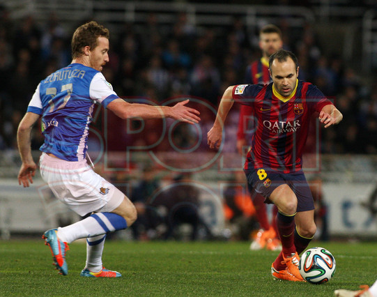 صور مباراة ريال سوسيداد - برشلونة 1-1 ( 12-02-2014 ) اياب نصف نهائي كأس ملك اسبانيا 1392247301483