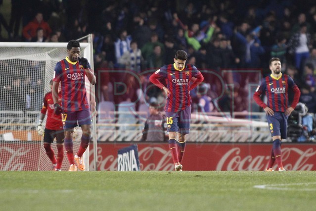 بالصور : مباراة ريال سوسيداد - برشلونة  3-1 ( 22-02-2014 ) 1393103930617