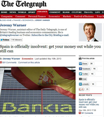 'The Telegraph' afirma que 'España es oficialmente insolvente' y recomienda sacar el dinero. 1368264608_extras_ladillos_1_0
