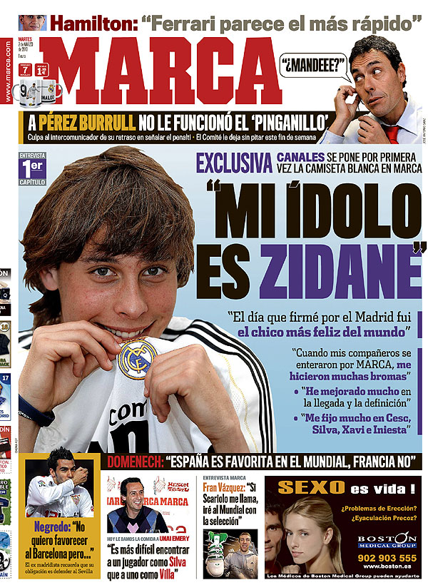 portada MARCA y entrevista a canales. G0203