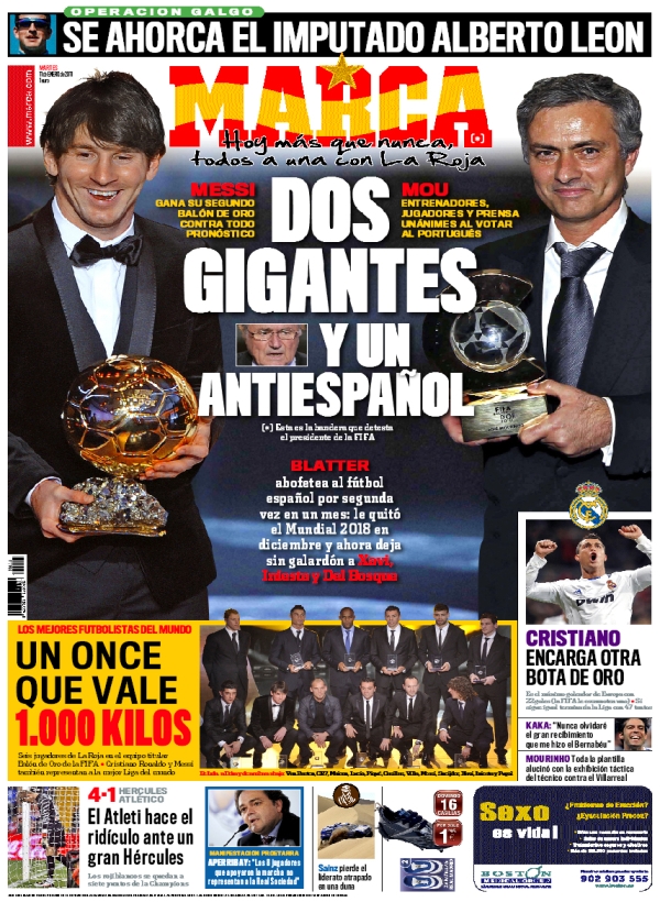 Portadas AS y MARCA G1101