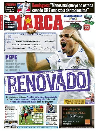 Pepe acordó el viernes ampliar cuatro años su contrato con el Real Madrid 1300703386_0
