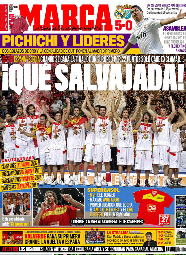 España gana el oro en el eurobasket. G0921