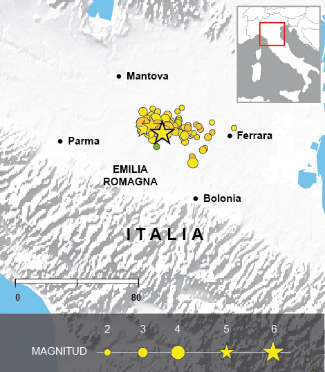 Diecisiete personas mueren en una nueva serie de terremotos en Italia 1338280295_extras_ladillos_1_0