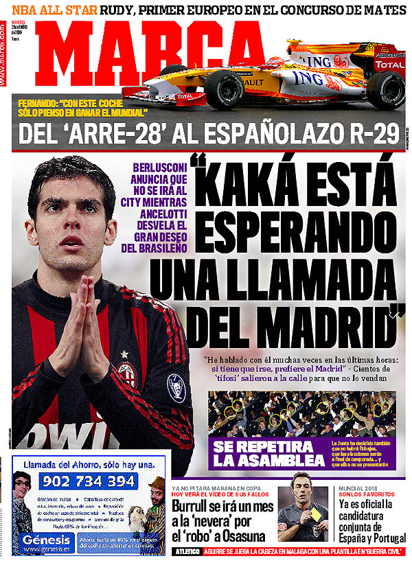 Periodico del real madrid (Marca) G0120