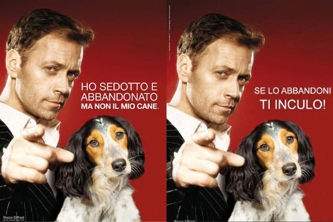 Italia: Rocco Siffredi, en contra del abandono de mascotas 1307623744_0