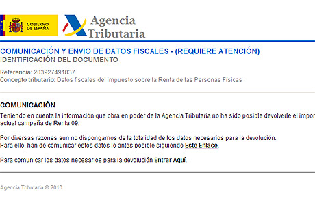 correo que envian suplantando a hacienda , ojo!! 1276168990_0