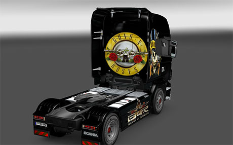 Scania Guns & Roses skin Gun-roses