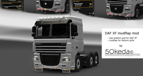 Front mudflap for DAF Daf-mudflap