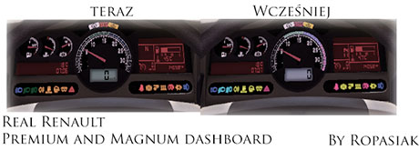 Real dashboard for Renault Skydelis