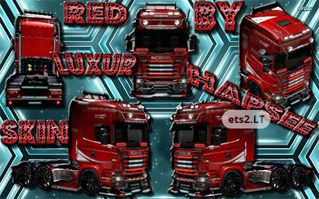 Red Luxur Skin Scania Luxury