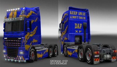 DAF XF Azul/Amarillo Skin 1.7.0 DAF-XF-Blue-Yellow-Skin-1-460x262