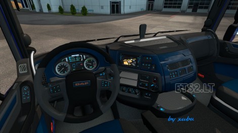 DAF XF Euro 6 Carbon – Blue Interior Daf-interior1-470x264