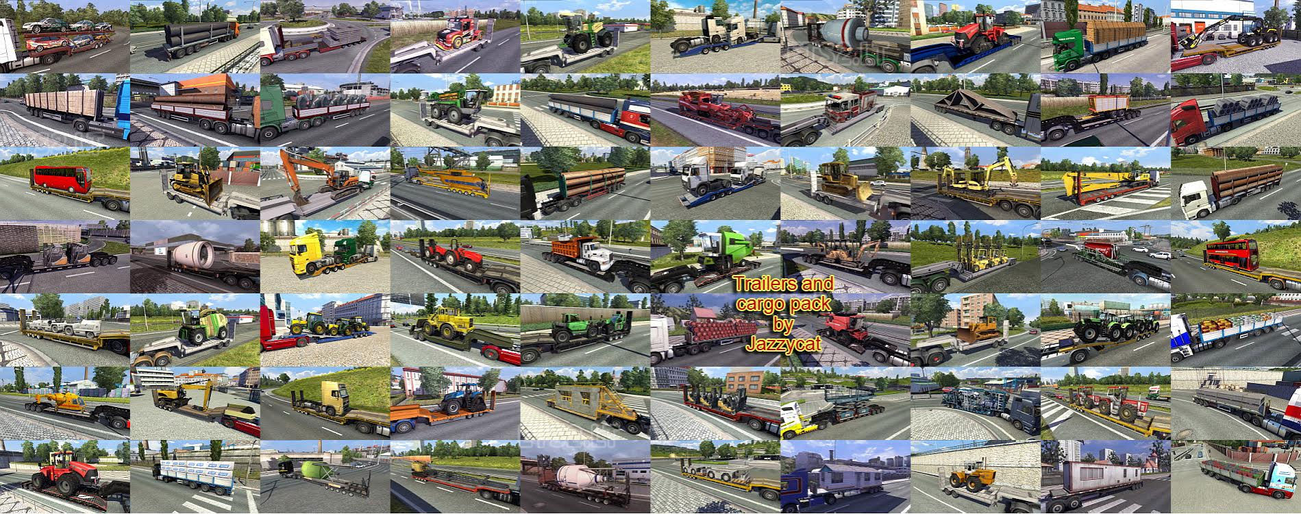 Trailers and Cargo Pack by Jazzycat v3.4 Jazzycat-mod