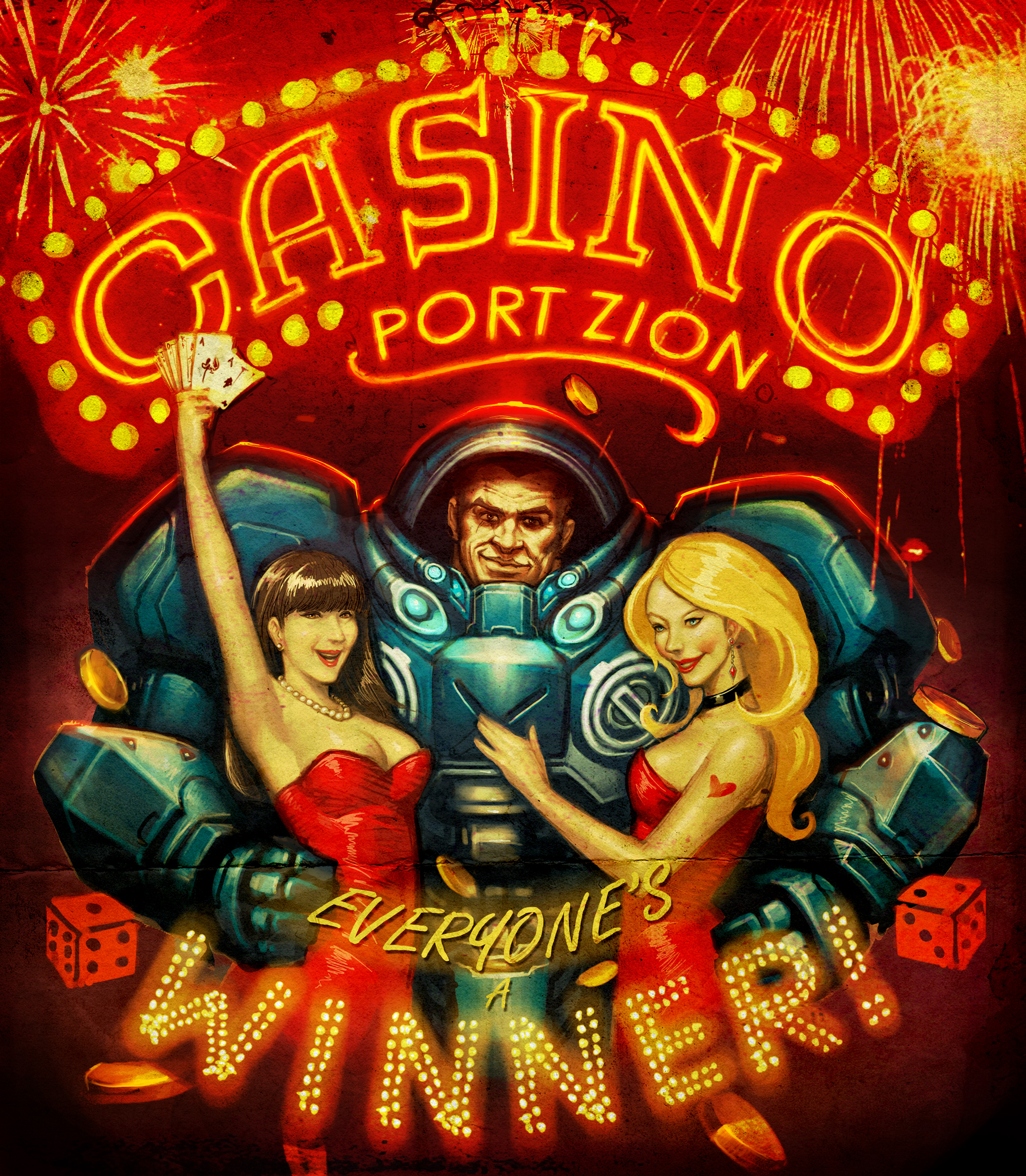 El último Héroe de pie Casino-port-zion