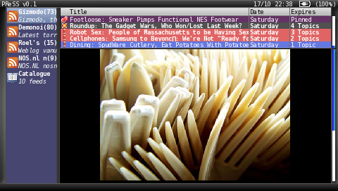PReSS v0.2 - PSP RSS Reader Screenshot2071