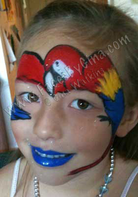 Preparing for a Jungle Themed Party Macaw