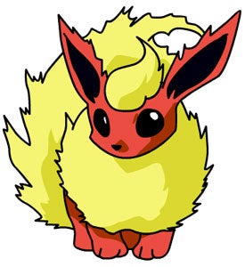 A, B, C, D... ¡En manga! Flareon