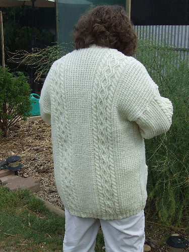 Aran cardigan all finished. 2372523513_610a1528dd