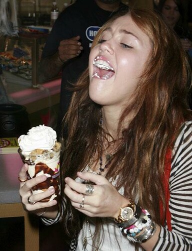 miley & ice cream 3684060879_c46a377f3c