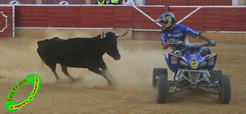 Cintruenigo (Navarra) 11-09-09 despedida de Jose Luis Pejenaute, exhicion de saltos, moto, quad y anillas, ganaderia Santos Zapateria (Valtierra, Navarra) 3926092961_0bb956fcb1