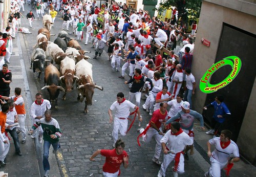 Pamplona (Navarra) 12-07-2009 Encierro de toros de Miura 3715627613_0b2cf7765f