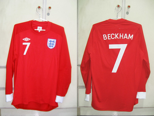 England 2010-2012 Away L/S (BECKHAM)