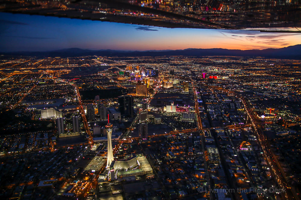 Las Vegas strip from above