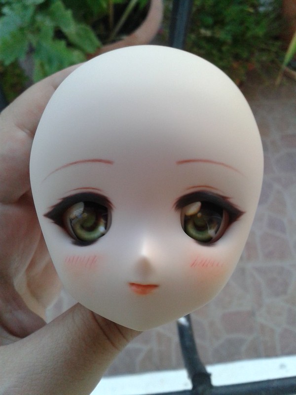 [Tutorial] Como maquillar una cabeza de Dollfie Dream , DD head 01 . 10004461705_ca960ed386_c