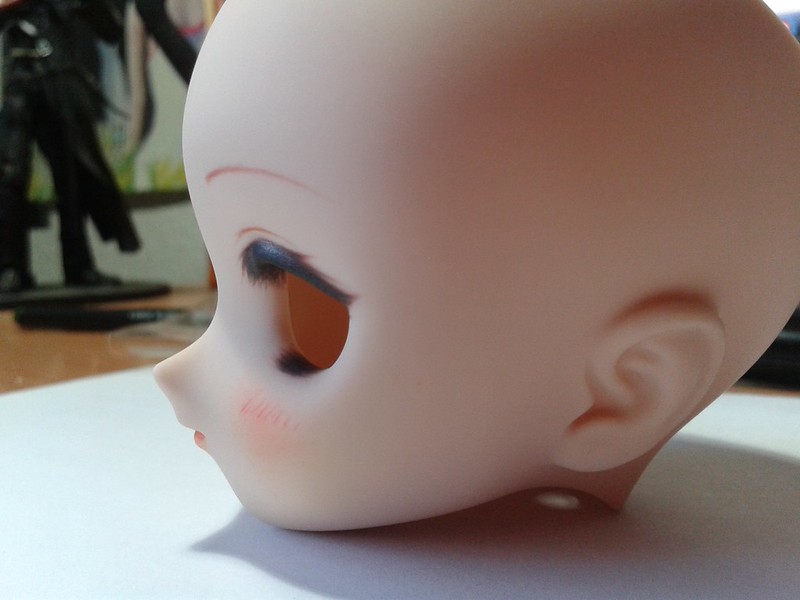 [Tutorial] Como maquillar una cabeza de Dollfie Dream , DD head 01 . 10004465866_18138d25a8_c