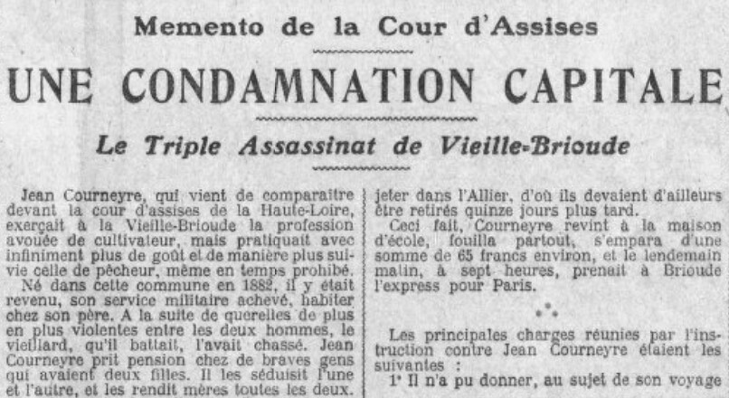 Jean-Léon Cournayre – Le triple assassinat de Vieille-Brioude - 1908 10360706006_0cb10649b3_b