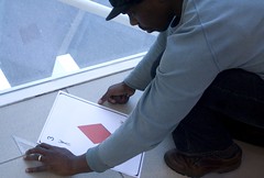 Olu :: setting up the exhibition :: 03 nov