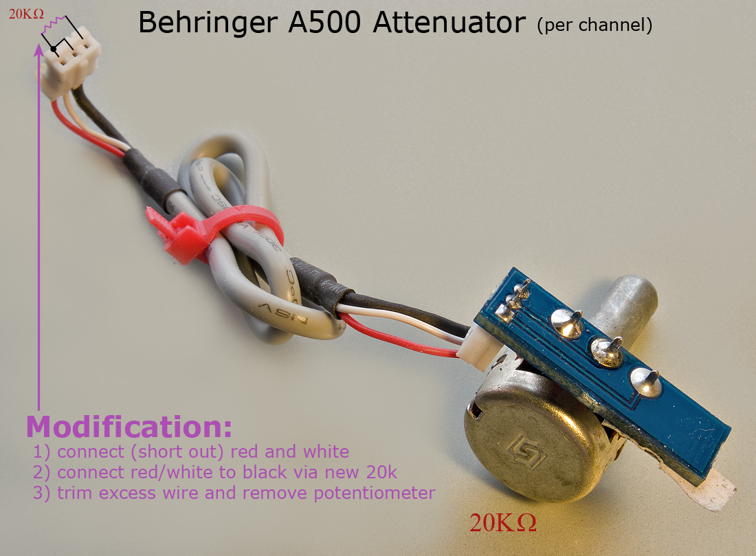 Modifiche Behringer A500 2650432864_9244fd9472_o