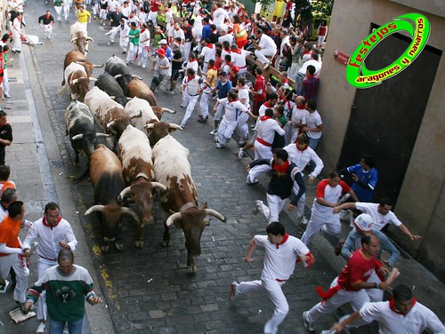 Pamplona (Navarra) 12-07-2009 Encierro de toros de Miura 3716441492_392e5bce05