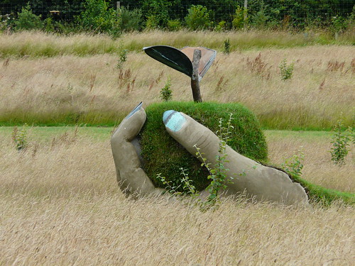 'Femal hand holding an apple' - Garden Sculpture by Brendon Murless 3713440150_365f8aee7f