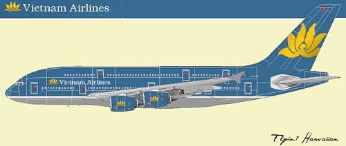 [FS9] Vietnam Airlines Airbus A380 landing VVTS - Tansonnhat intl 3557208012_f35e019fb0