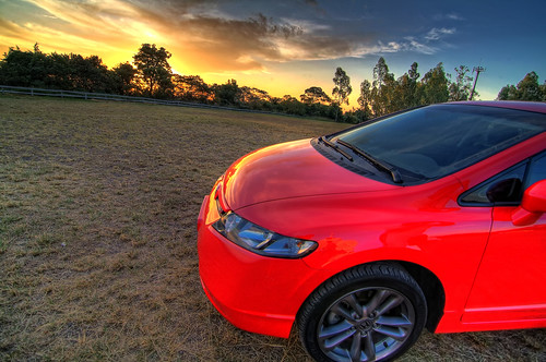 Honda and Sunset