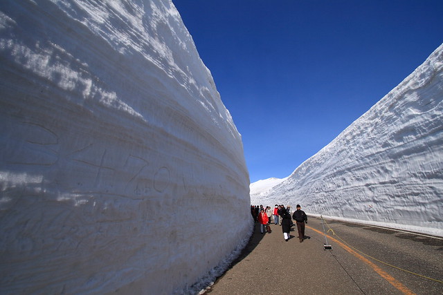 Ruta por una carretera amurallada por nieve en Japón 2580770482_d858043198_z