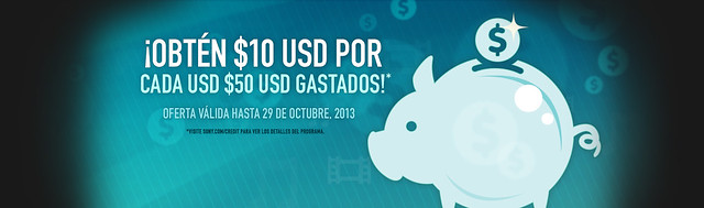 Oferta de PSN: obtén $10 dólares por cada $50 gastados. 9920027883_98e4d12217_z