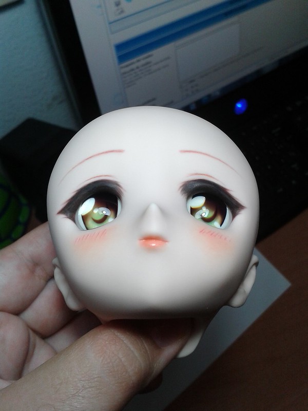 [Tutorial] Como maquillar una cabeza de Dollfie Dream , DD head 01 . 10004310594_2f65924e53_c