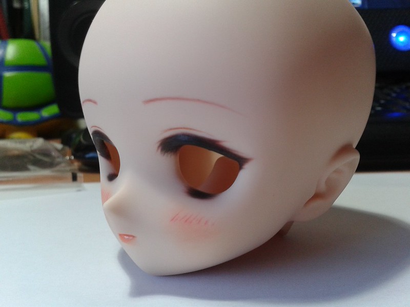 [Tutorial] Como maquillar una cabeza de Dollfie Dream , DD head 01 . 10004540173_160352b737_c