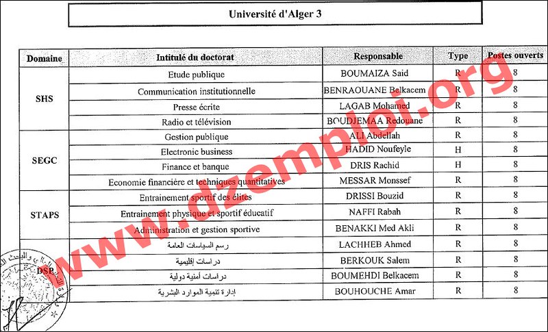 Tous les concours de doctorat LMD en Algérie pour l’année 2013-2014  9325051752_1b8293554b_c