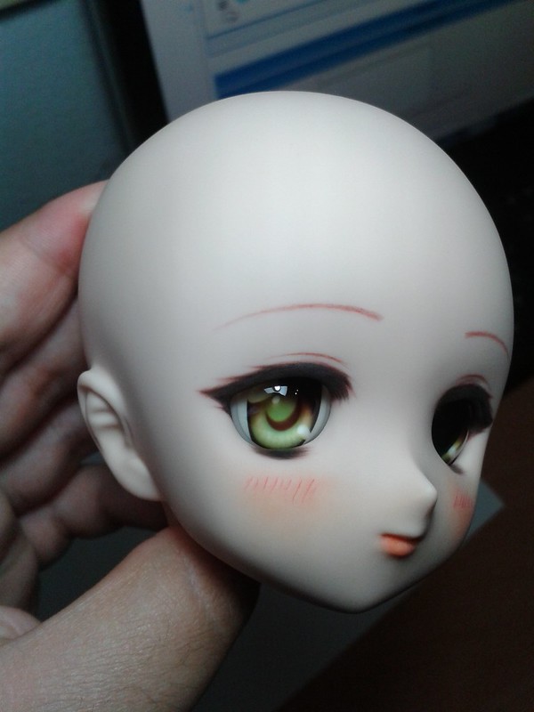 [Tutorial] Como maquillar una cabeza de Dollfie Dream , DD head 01 . 10004347765_fb86afcc32_c