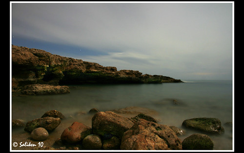 Cala del faro de Alcossebre nocturna 03